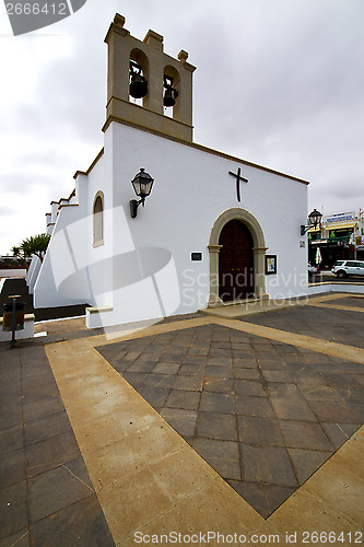 Image of bell tower teguise    church   arrecife