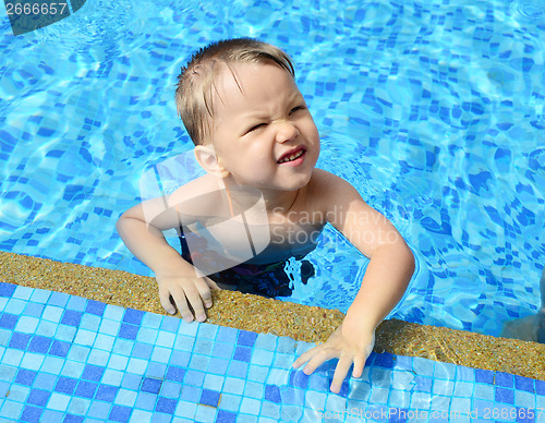 Image of baby in pool