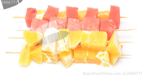 Image of fruit kebab