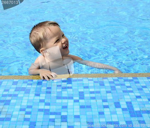 Image of baby in pool