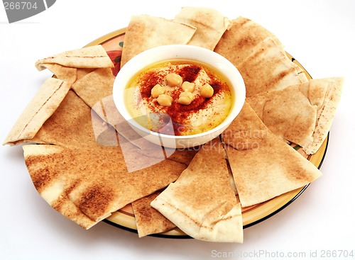 Image of Hummus and bread