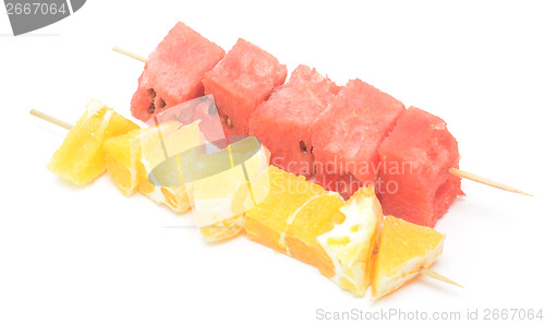 Image of fruit kebab