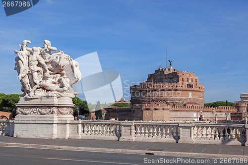 Image of Sant Angelo Castle in Rome, Italy