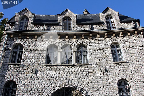 Image of Old house in Montmarte alley. Paris.