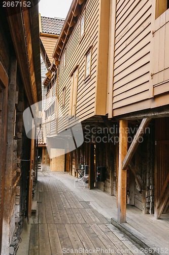 Image of The famous Bryggen in Bergen, Norway.