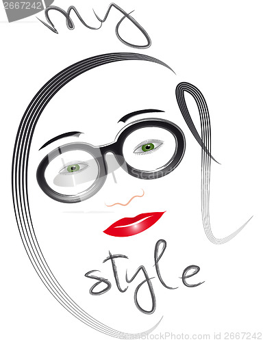 Image of Woman face My cool style