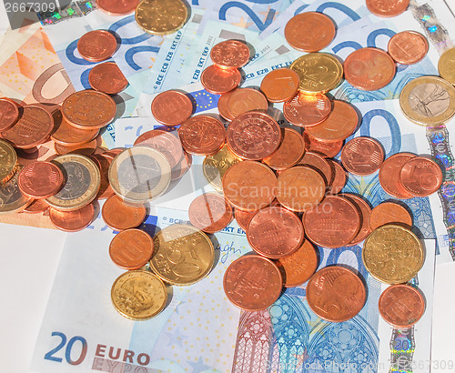 Image of Euros coins and notes