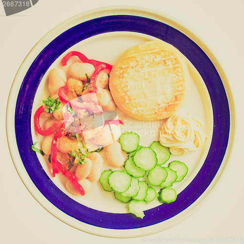 Image of Retro look Vegetarian dish