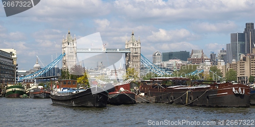 Image of River Thames and Tower Bridge, London
