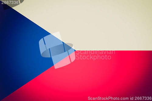 Image of Retro look Czech Republic flag