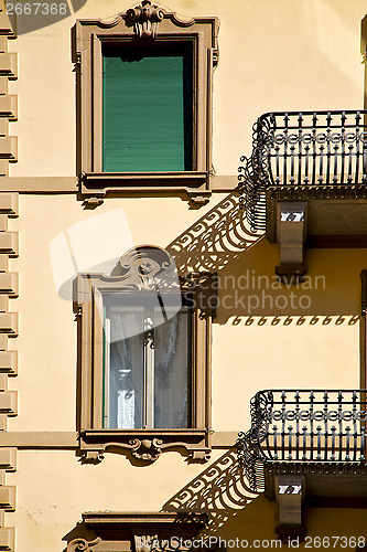 Image of old wall and terrace in the   centre   of city   Switzerland Swi