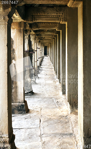 Image of Corridor, Angkor Wat temple, Cambodia