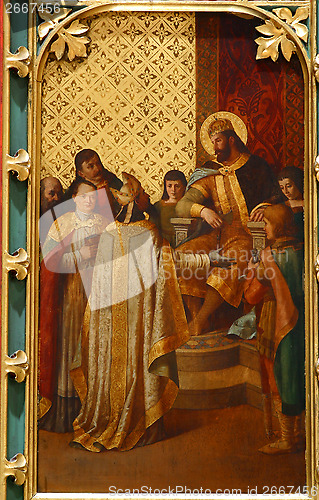 Image of St. Ladislaus sends the first bishop of Zagreb, Zagreb cathedral