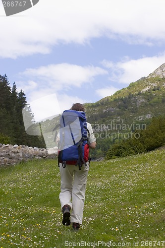 Image of Hiking woman