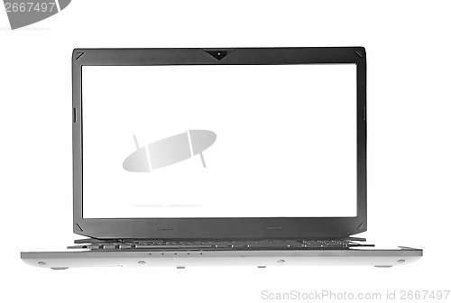 Image of White laptop screen