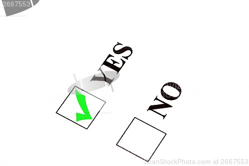 Image of Vote for yes