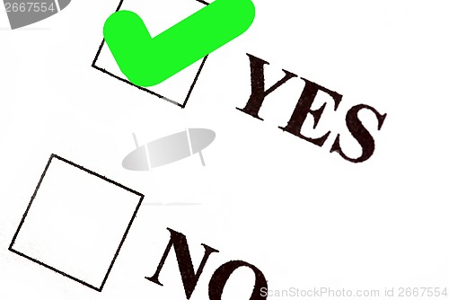 Image of Vote yes