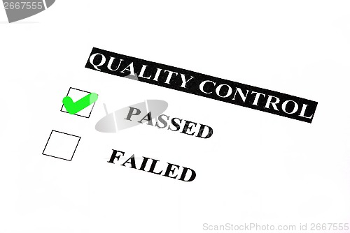 Image of Passed quality control