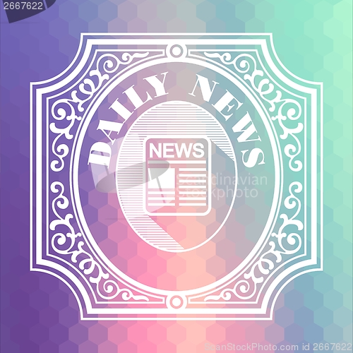 Image of Daily News. Pastels Vintage Design Concept.