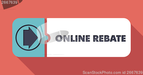Image of Online Rebate. Pastels Vintage Design Concept.