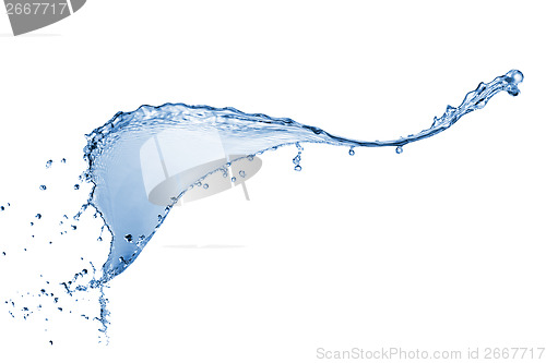 Image of water splash isolated on white