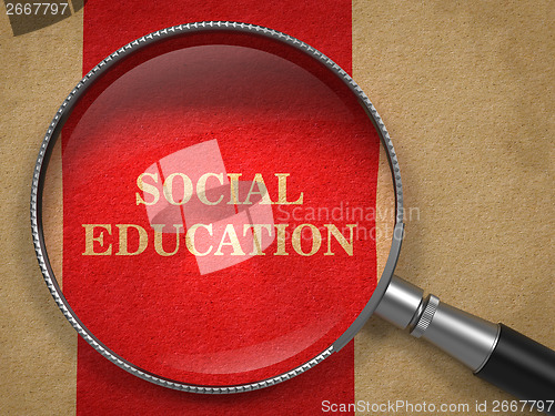 Image of Social Education - Magnifying Glass.
