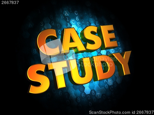 Image of Case Study Concept on Digital Background.