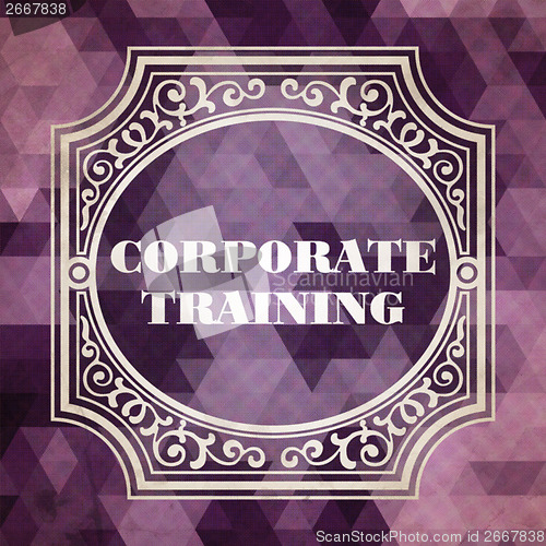 Image of Corporate Training. Vintage Design Concept.