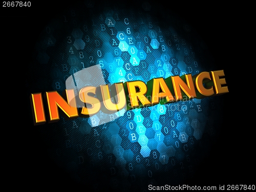 Image of Insurance. Digital Background.