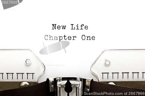 Image of New Life Chapter One Typewriter