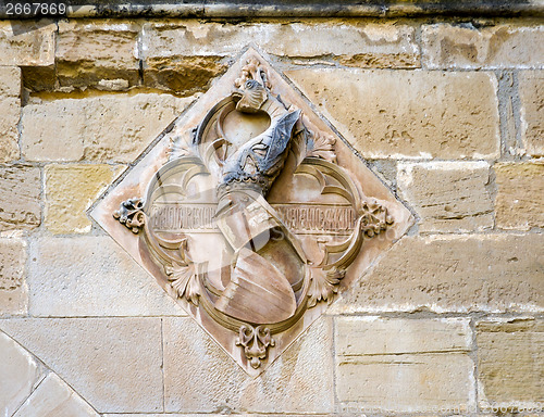 Image of Coat of Arms detail knight, Poblet