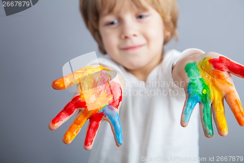 Image of colored hands