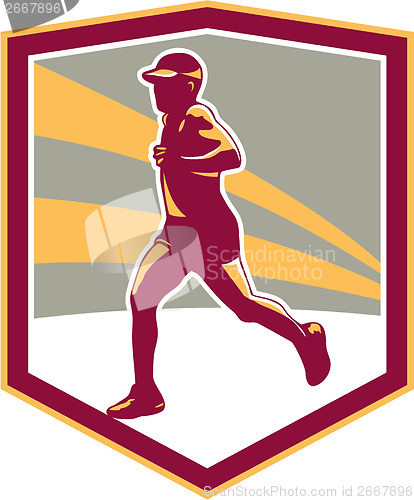 Image of Marathon Runner Shield Retro
