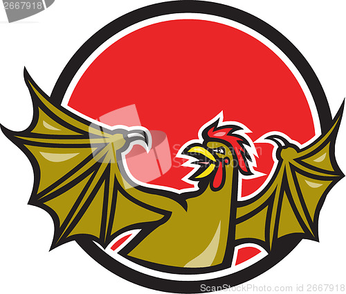 Image of Basilisk Bat Wing Cartoon
