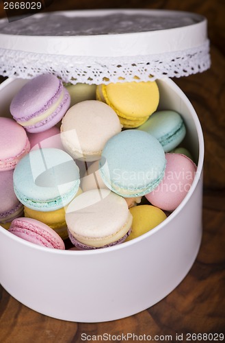 Image of Pastel color macaroons