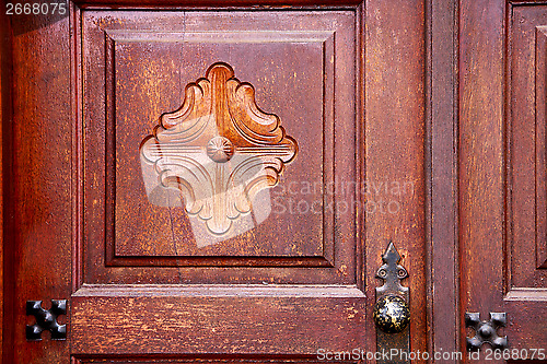 Image of spain knocker lanzarote abstract  in the red brown 