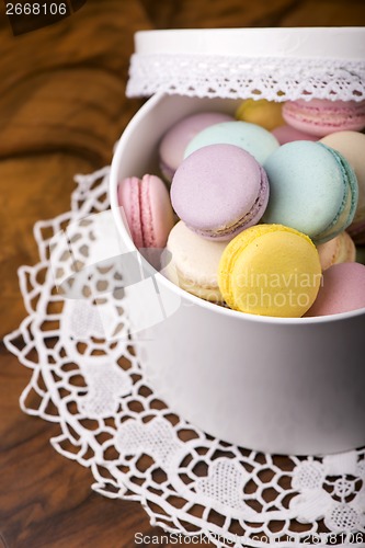 Image of Pastel color macaroons