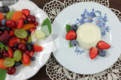 Image of Panna cotta dessert