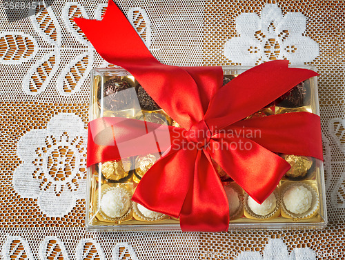 Image of Gift for the holiday of New year, Christmas, Easter, birthday, a