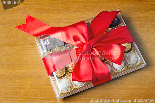 Image of Gift for the holiday of New year, Christmas, Easter, birthday, a