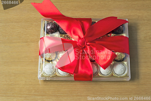 Image of Gift for the holiday of New year, Christmas, Easter, birthday, a