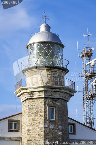 Image of Beautiful lighthouse in Asturias in northern Spain Bay of Biscay