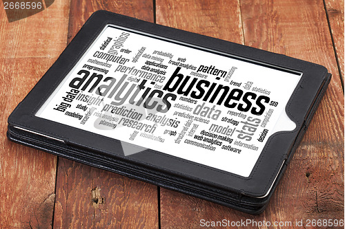 Image of business analytics word cloud