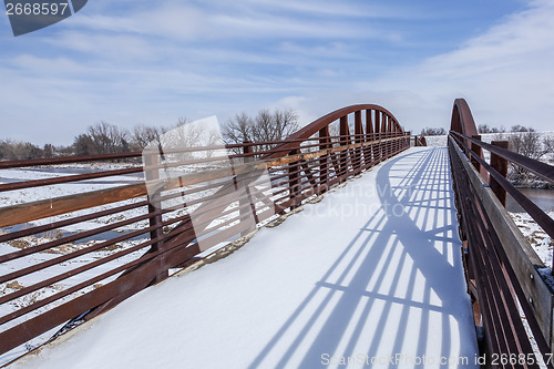 Image of foot and bike trail bridge