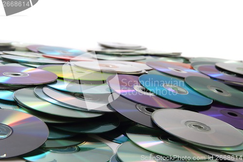 Image of CD and DVD (data) background 