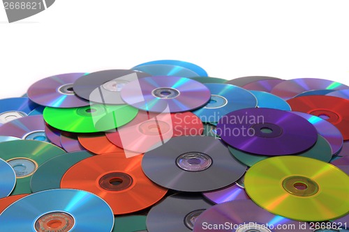 Image of CD and DVD (data) background 