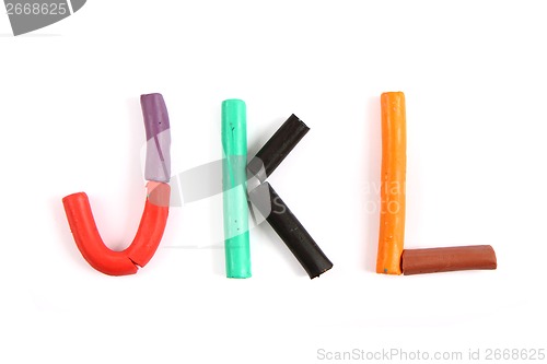 Image of plasticine alphabet 