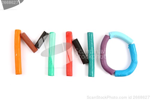 Image of plasticine alphabet 