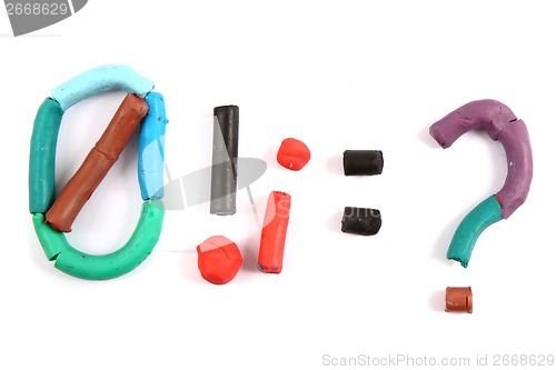 Image of plasticine alphabet 