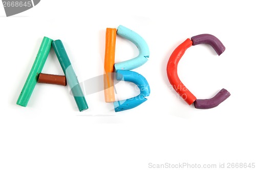 Image of plasticine alphabet 